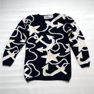 New Vintage Sweater Pattern Tunic Maximalist Womens Medium Large